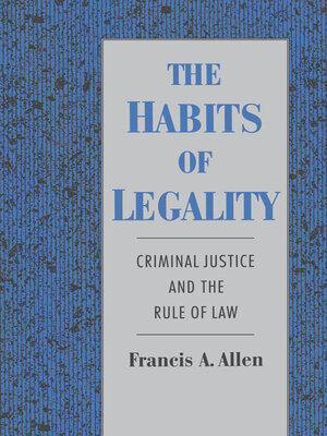 cover image of The Habits of Legality